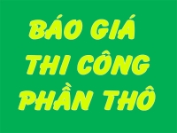 Đơn giá thi công phần thô